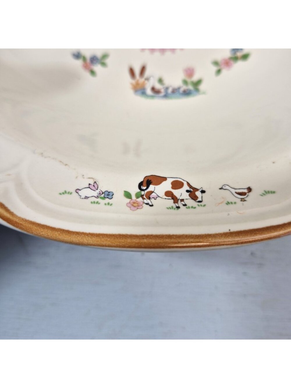 Jamestown China Country Home Large Serving Bowl Farmhouse Scene Japan - Picture 5 of 10
